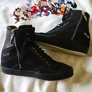 Cesare Paciotti High Top Sneakers Ankle Boots Italian Shoes...